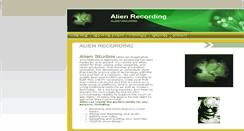 Desktop Screenshot of alienrecording.com